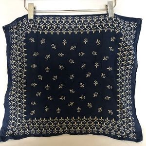 Navy Handkerchief